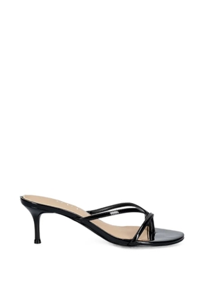 GUESS USA Gazey patent-finish strappy sandals - Black