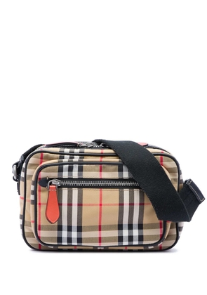 Burberry Pre-Owned 2000-2017 House Check Canvas Paddy crossbody bag - Neutrals