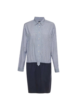 Façonnable striped shirt dress - Blue