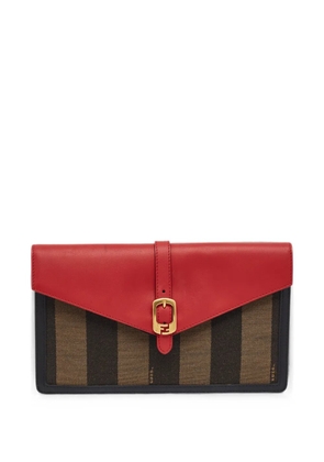 Fendi Pre-Owned 2013 Pequin buckle-fastening clutch bag - Red