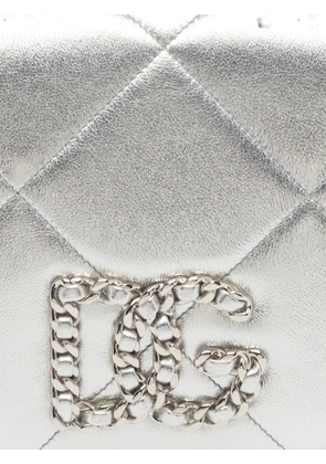 Dolce & Gabbana Pre-Owned DG Logo quilted shoulder bag - Silver