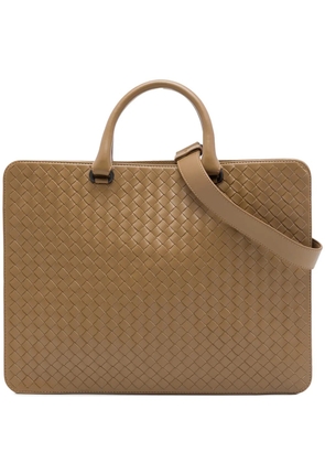 Bottega Veneta Pre-Owned 2012-2026 Nappa Intrecciato Club Briefcase business bag - Brown