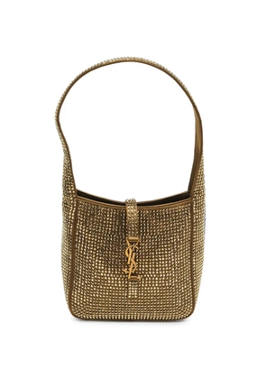Saint Laurent Pre-Owned Le 5 à 7 rhinestone handbag - Gold
