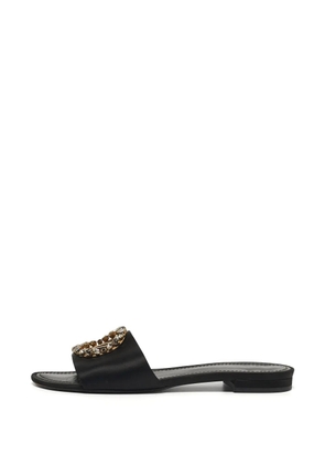 Louis Vuitton Pre-Owned Madeleine crystal-embellished sandals - Black