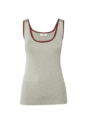 Chloé Pre-Owned ribbed-knit tank top - Grey