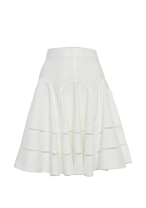 Louis Vuitton Pre-Owned jacquard flared midi skirt - White