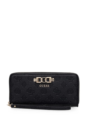GUESS USA Anise monogram-debossed logo-plaque wallet - Black
