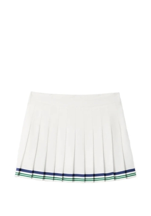 Casablanca Laurel pleated mini skirt - White