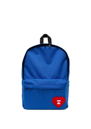 APEE™ by *A BATHING APE® heart-patch backpack - Blue