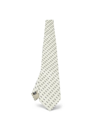 Giorgio Armani Pre-Owned stripe-motif tie - Neutrals