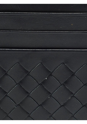 Bottega Veneta Pre-Owned Intrecciato weave card holder - Blue