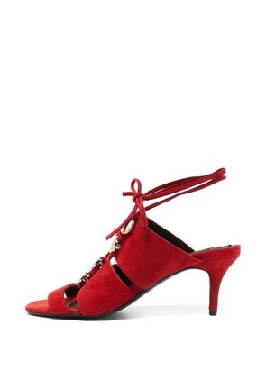 Pre-Owned Alexander Wang studded caged sandals - Red