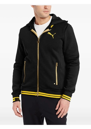 PUMA logo-print zip-up sweatshirt - Black