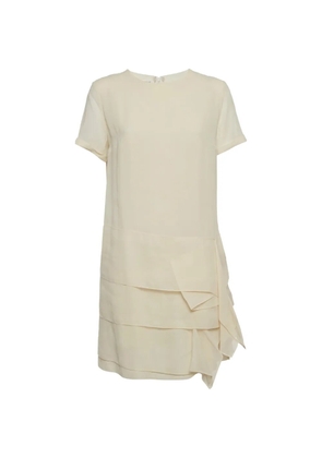 Brunello Cucinelli short-sleeve mini dress - Neutrals