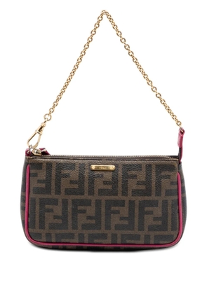 Fendi Pre-Owned 2010-2026 Zucca Spalmati Chain Pochette shoulder bag - Brown