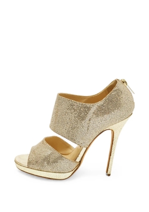 Jimmy Choo Pre-Owned Private almond-toe sandals - Gold