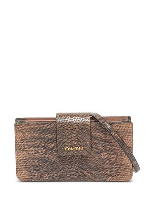 Miu Miu Pre-Owned magnetic-fastening cross body bag - Black