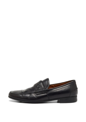 Gucci Pre-Owned Horsebit-embossed loafers - Black