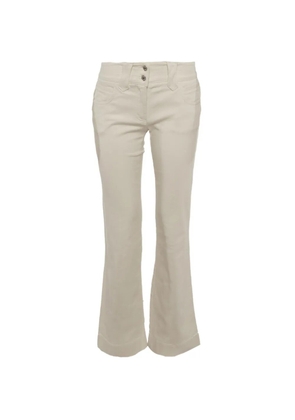 Dolce & Gabbana Pre-Owned logo-plaque flared jeans - White