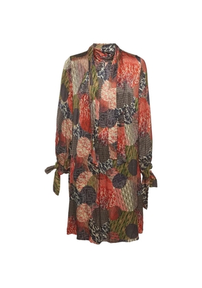 Carolina Herrera Vintage logo-print midi dress - Red