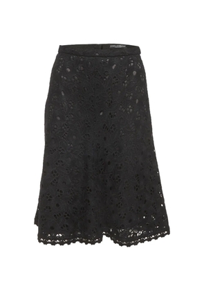 Dolce & Gabbana Pre-Owned mini lace skirt - Black