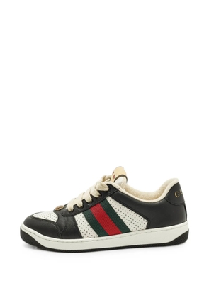 Gucci Pre-Owned Screener perforated sneakers - Black