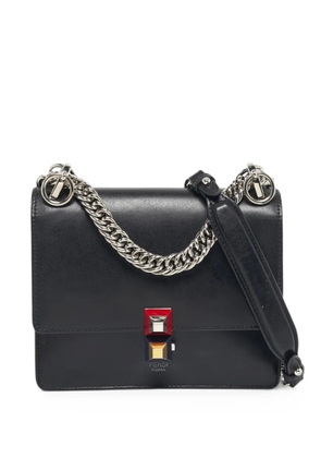 Fendi Pre-Owned 2017 Kan I leather shoulder bag - Black