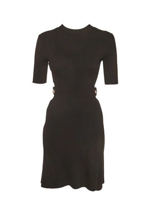 Maje knitted cut-out midi dress - Black