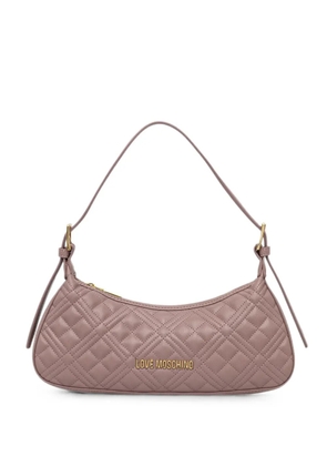 Love Moschino logo-lettering quilted tote bag - Pink