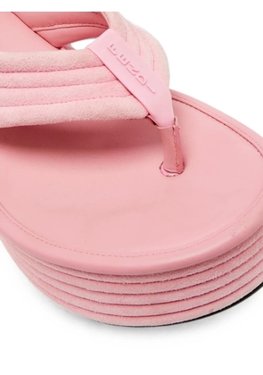 Fendi Pre-Owned thong wedge sandals - Pink