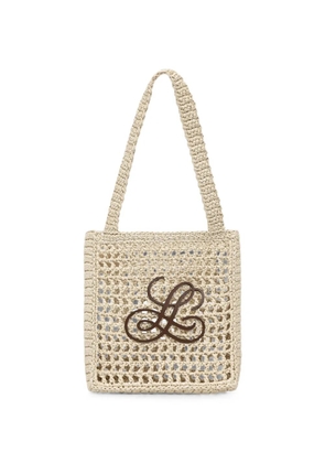 LUISA SPAGNOLI mini Isolette interwoven tote bag - Neutrals