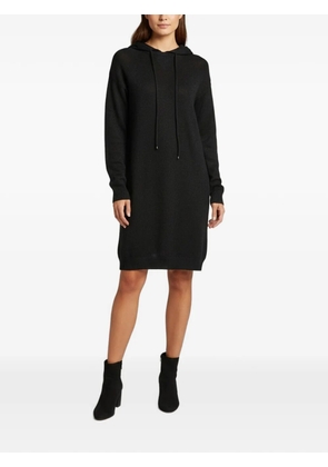 Elisabetta Franchi lurex hooded mini dress - Black