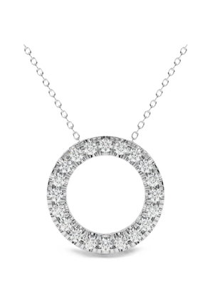 Diamond Essentials circle-pendant diamond necklace - Silver