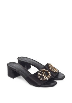 Louis Vuitton Pre-Owned Madeleine crystal-embellished heeled sandals - Black