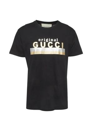Gucci Pre-Owned logo-print jersey T-shirt - Black
