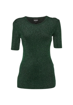 Just Cavalli Vintage lamé knit T-shirt - Green