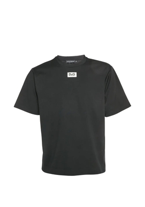 Dolce & Gabbana Pre-Owned crew-neck logo-patch T-shirt - Black