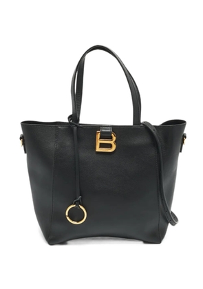 Balenciaga Pre-Owned small Hourglass leather tote bag - Black