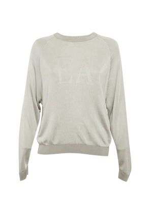 Emporio Armani Pre-Owned logo-detail sweater - Neutrals