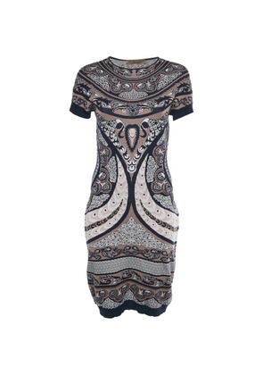 Alexander McQueen Pre-Owned jacquard-knit midi dress - Neutrals