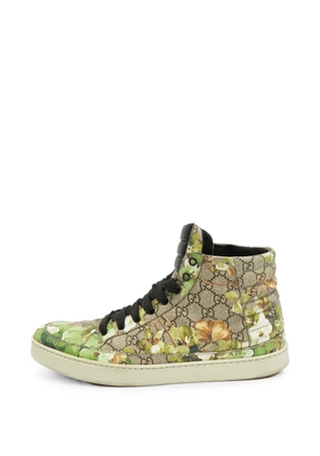 Gucci Pre-Owned GG-Supreme Blooms high-top sneakers - Neutrals