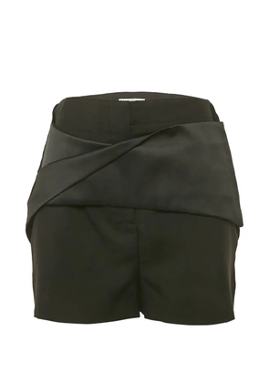 Balenciaga Pre-Owned Origami draped wool shorts - Black