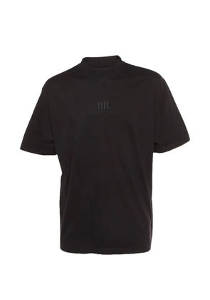 Balenciaga Pre-Owned logo-embroidered crew-neck T-shirt - Black