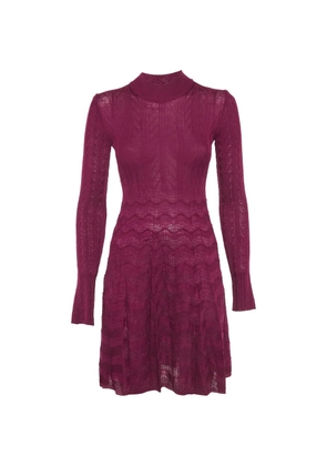 Missoni Pre-Owned crochet-knit mini dress - Purple