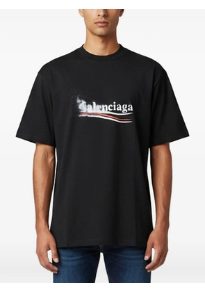 Balenciaga Pre-Owned Political Logo T-shirt - Black