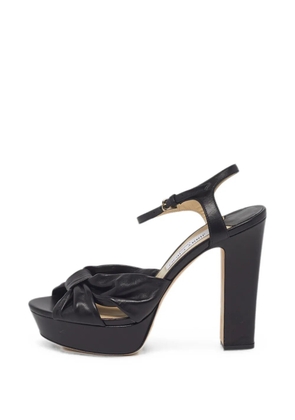 Jimmy Choo Pre-Owned Heloise knot sandals - Black