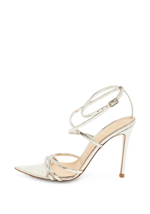 Gianvito Rossi Kim cross ankle-strap sandals - Silver