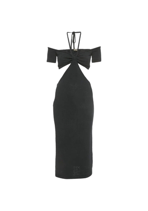 Cult Gaia cut-out halter-neck cotton midi dress - Black