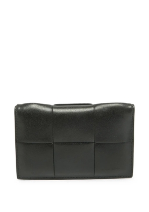 Bottega Veneta Pre-Owned Cassette Intrecciato-leather card holder - Black