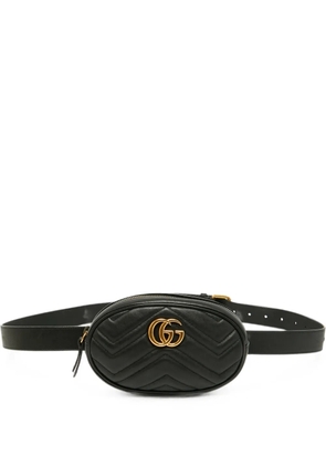 Gucci Pre-Owned GG Marmont Matelassé belt bag - Black